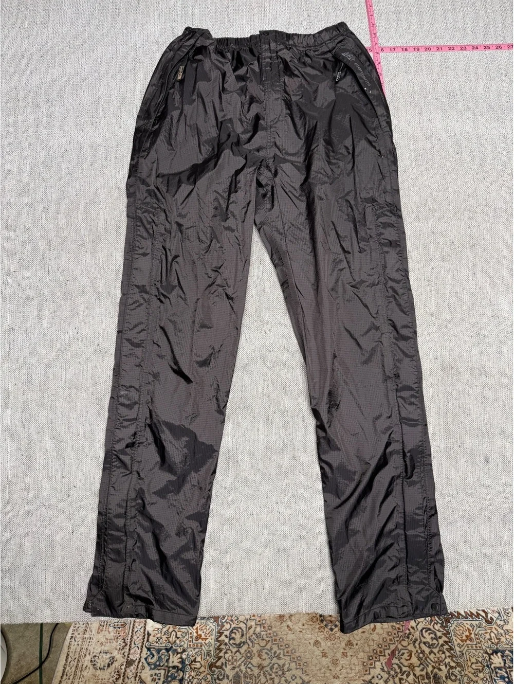 REI Black Elements Stow Away Pocket Outdoor Pants